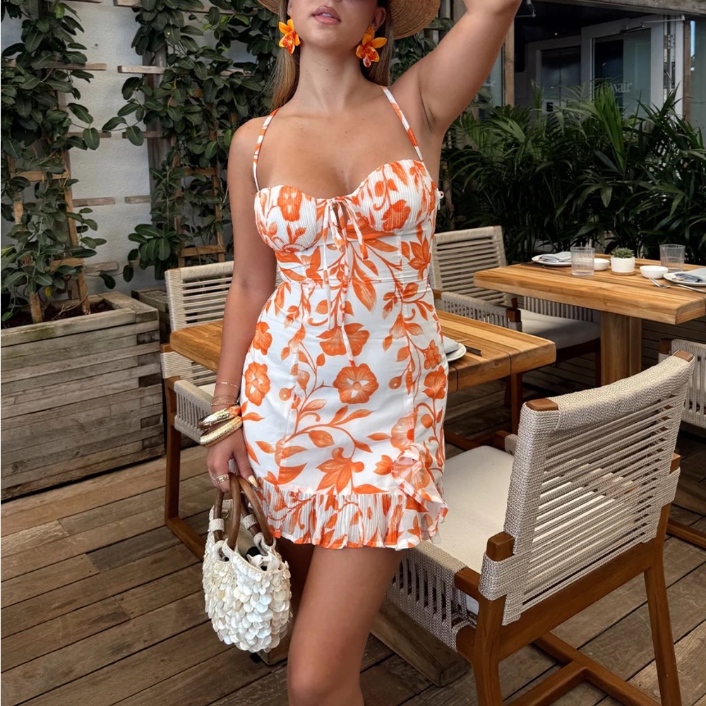 12th tribe Belle Floral Mini Dress medium